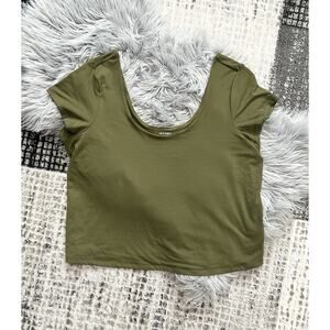 Old‎ Navy Double Layer T-shirt 3X In Olive Green New Without Tags-SO SOFT